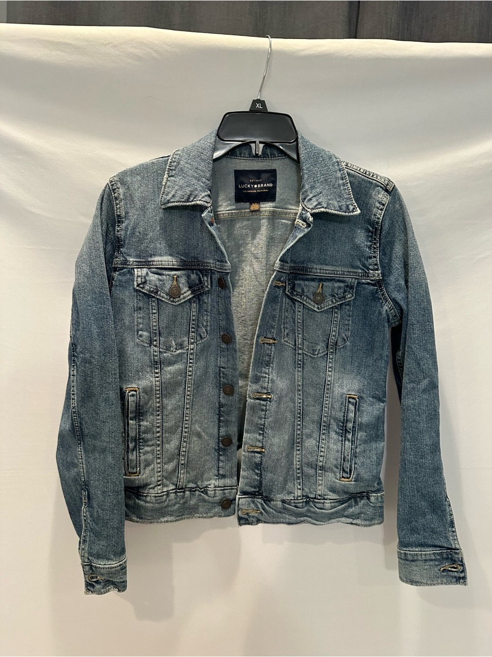 Lucky Brand Faded Light Blue Denim Jacket